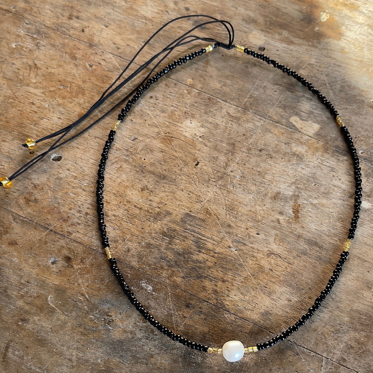 Pearl Seed Bead Choker