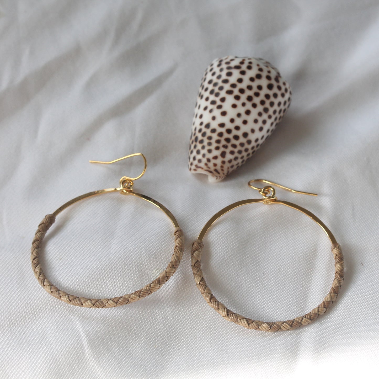 Lauhala Circle Hoops