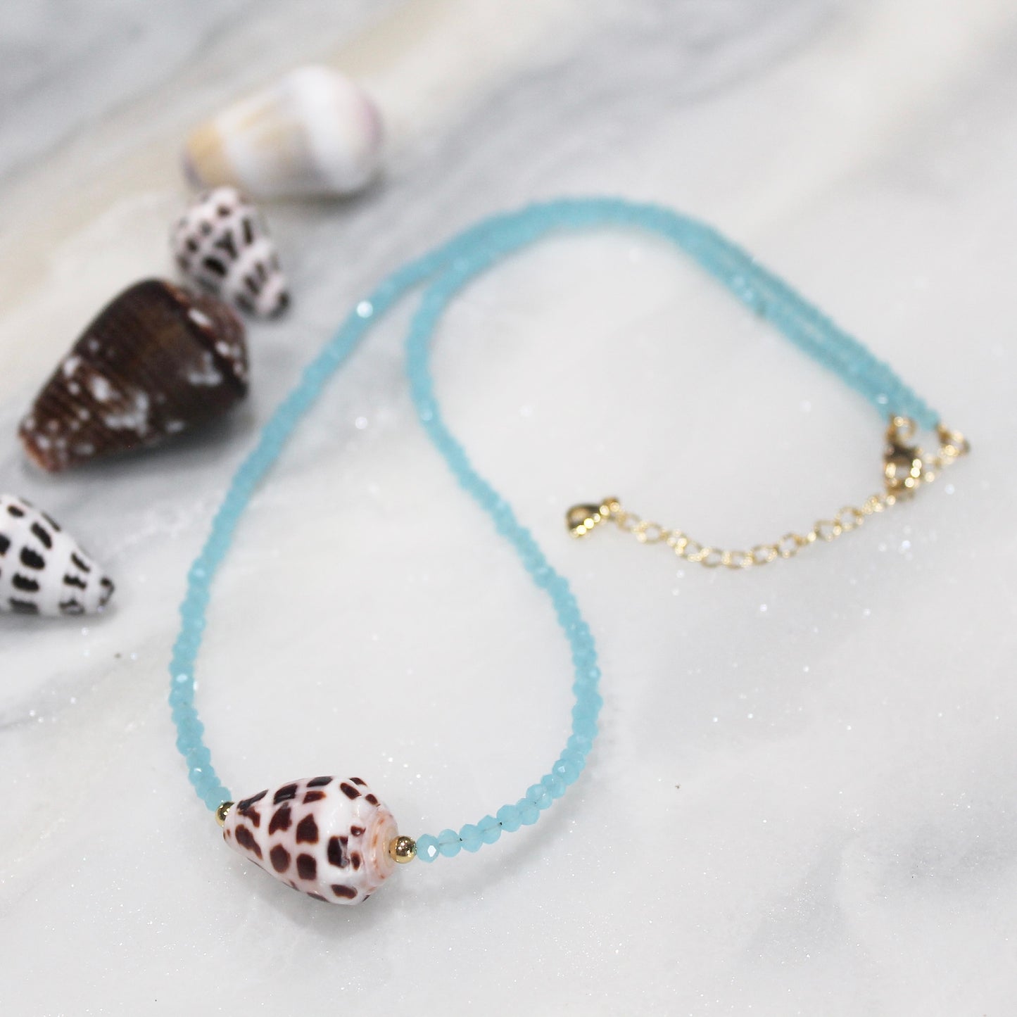Hebrew Crystal Beaded Necklace