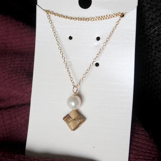Lauhala Pearl Necklace