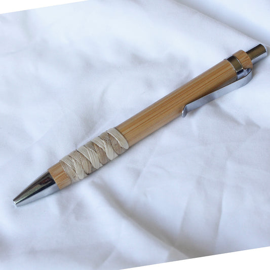 Lauhala Wrapped Bamboo Pen
