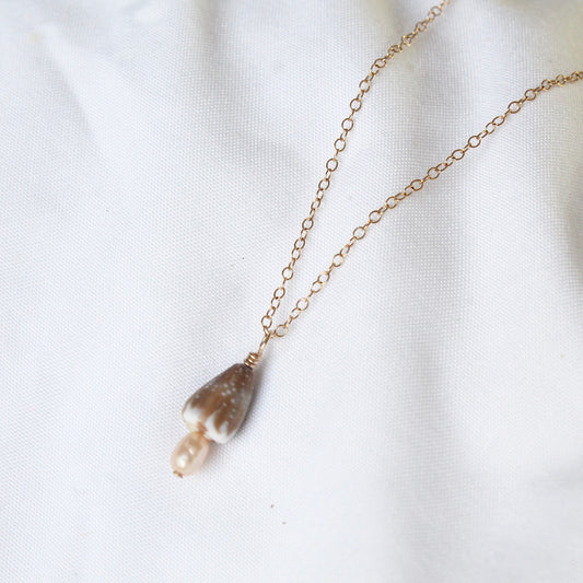 Cone Pearl Necklace