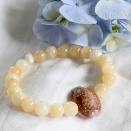 Cowrie Shell Stretch Bracelet