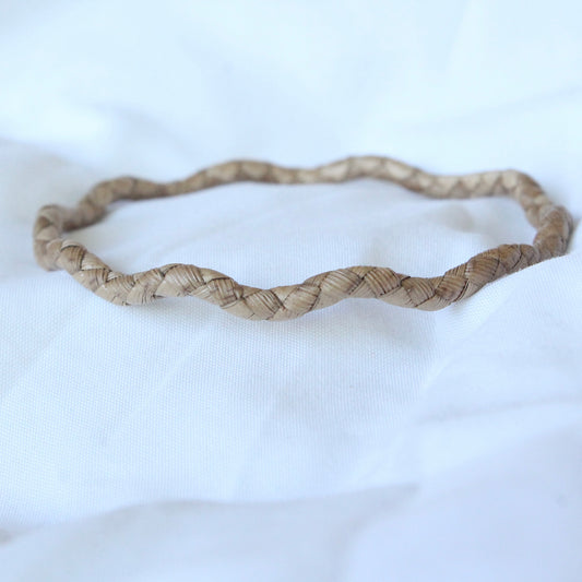 Lauhala Squiggle Bangle